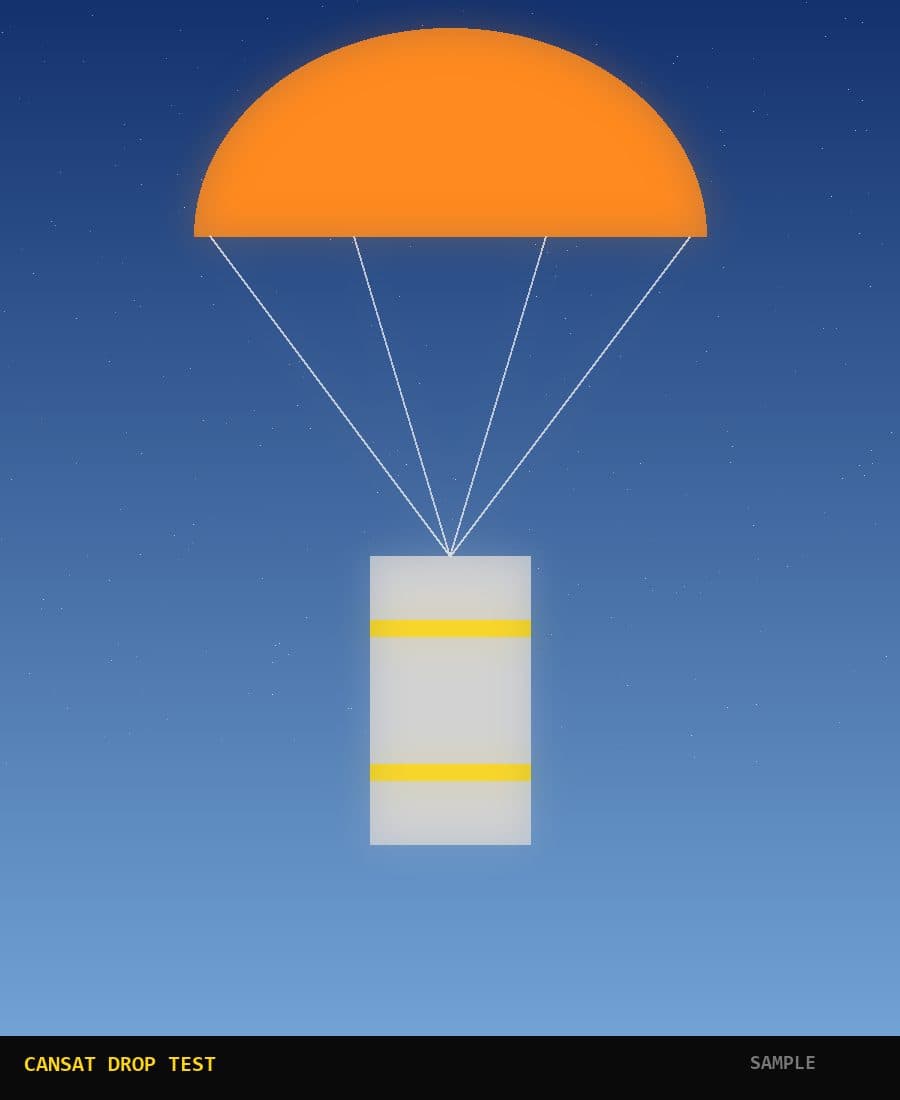 Chute deploy at 400 m (sample)